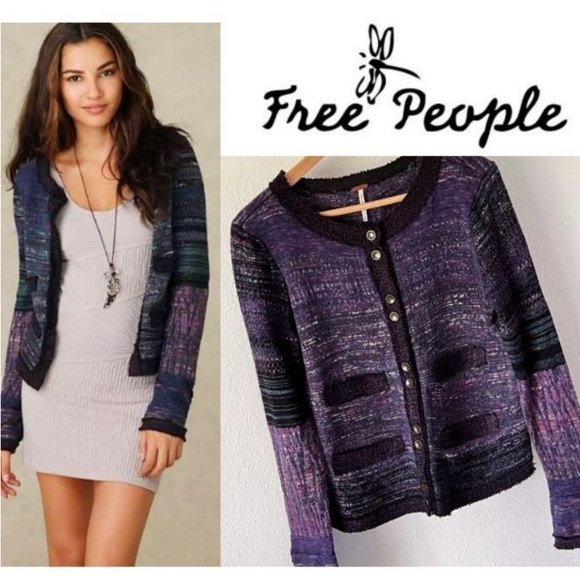 Free People Angora Silk Wool Blend Cardigan Sweater - Picture 3 of 11